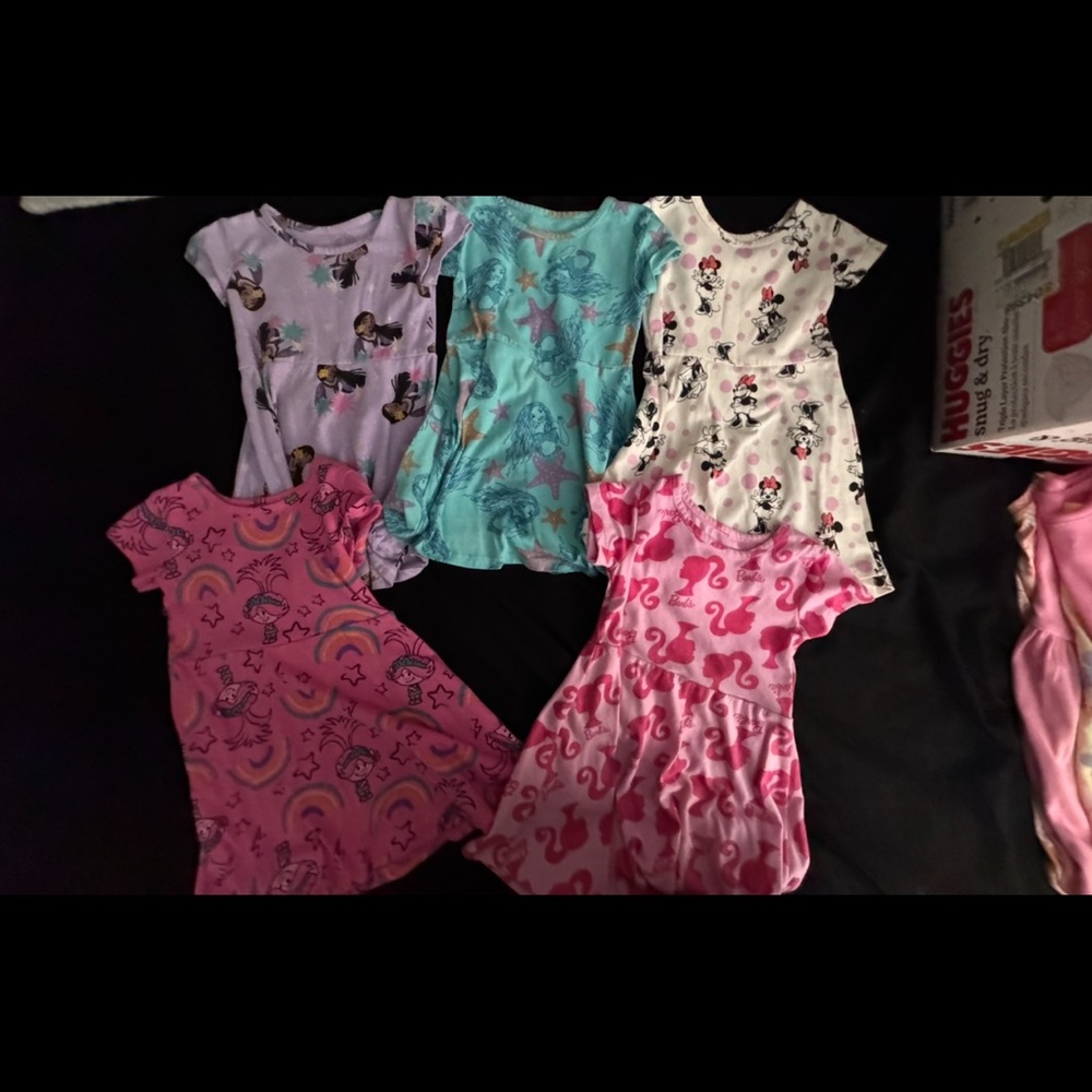 Disney & Other Character Dress Collection - Pink, Purple, Blue, White